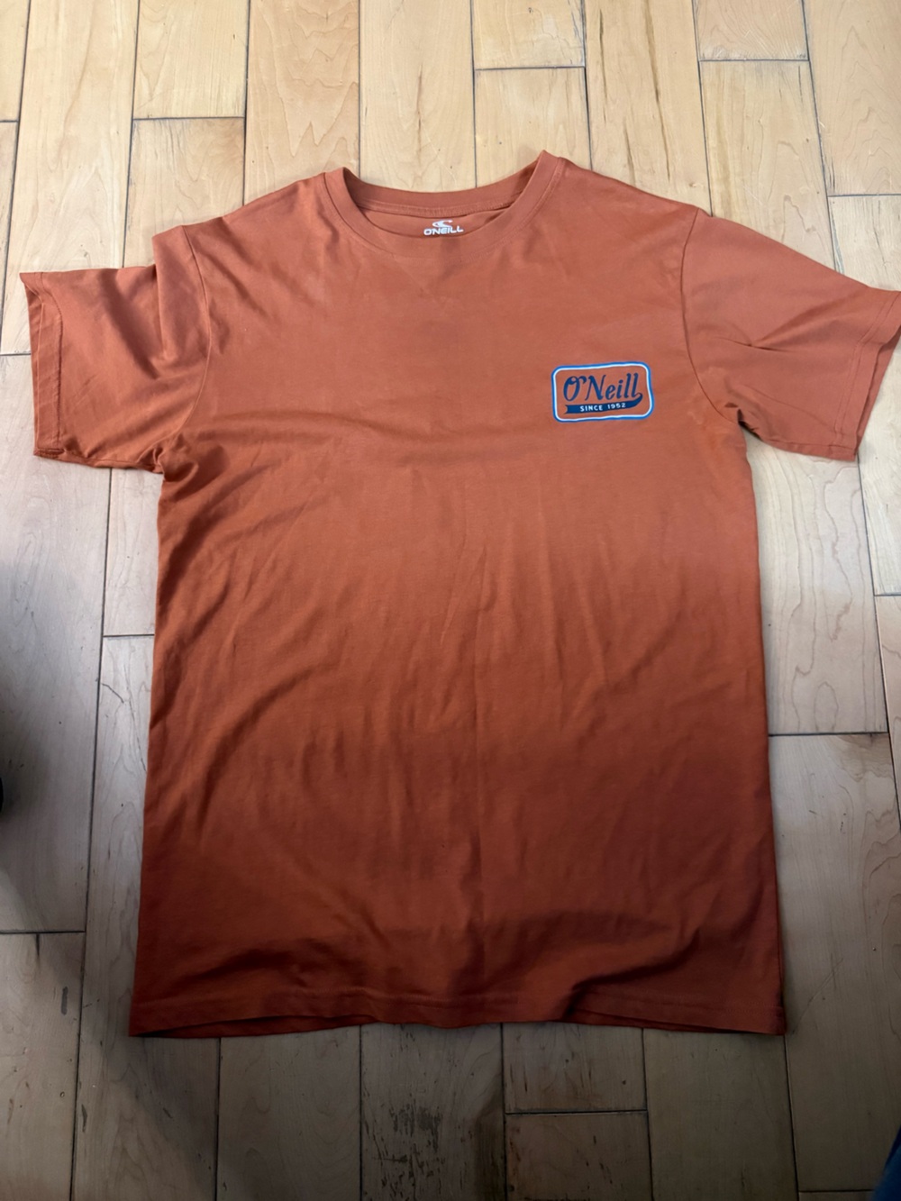O'Neill Kids Rust Orange Short Sleeve Tee with Blue Logo